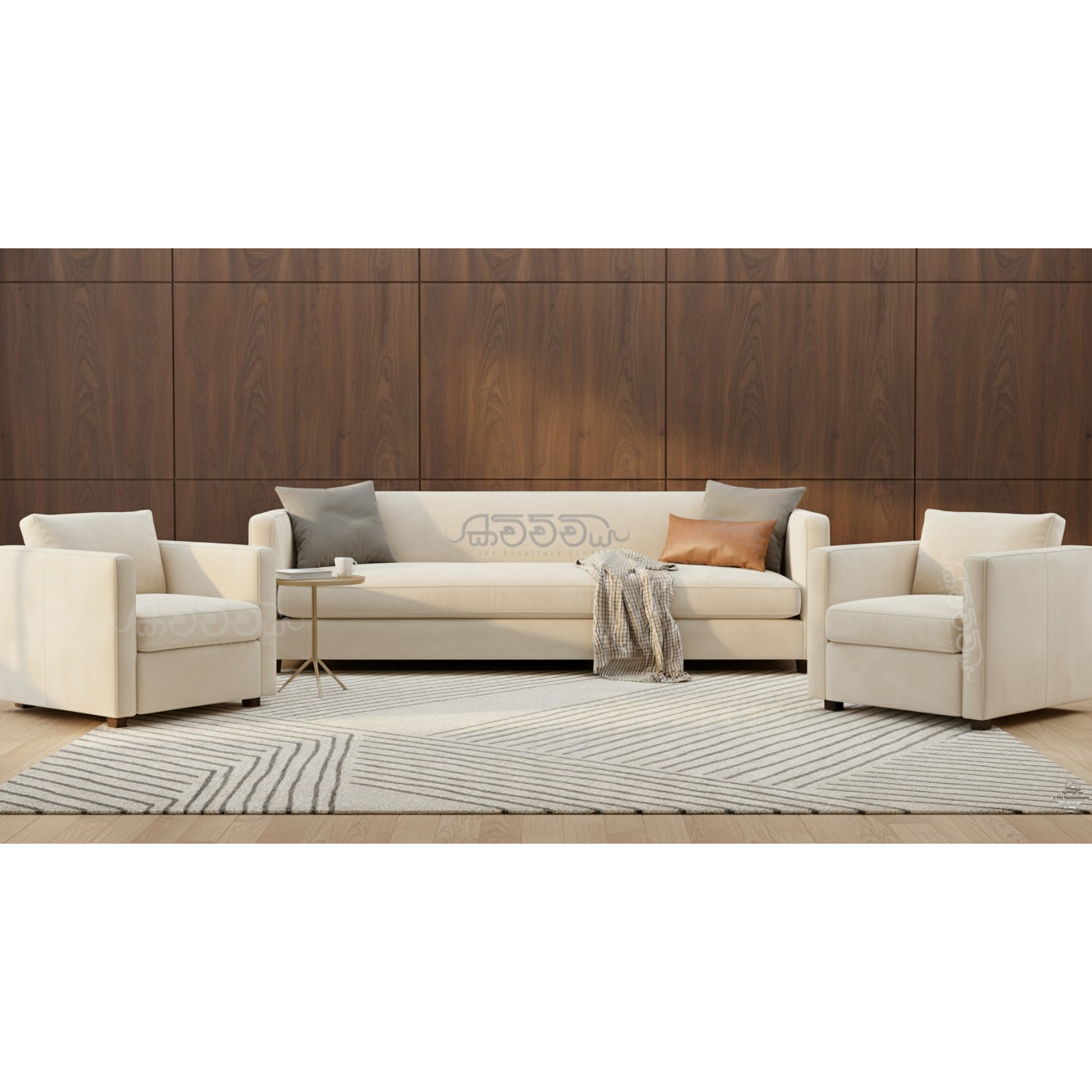S38 - Velvet Regent Sofa
